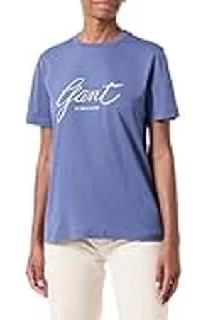GANT Camiseta Reg Script, , L Mujeres