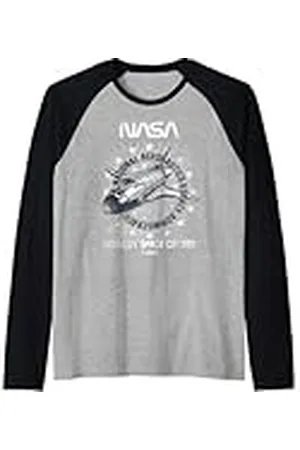 Nasa Centro Espacial Rocket Kennedy de la Camiseta Manga Raglan
