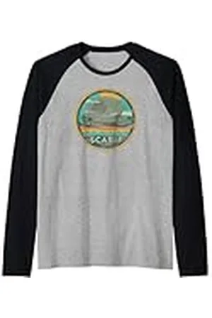 STAR WARS Disfruta de Scarif Beach Vacaciones Vintage Camiseta Manga Raglan