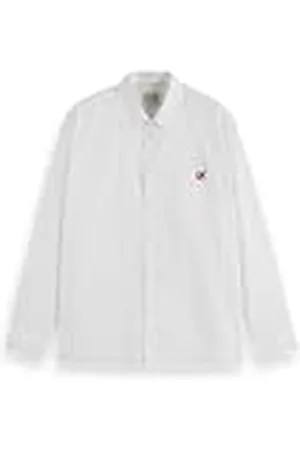 Scotch&Soda Core-The Free Spirit Peace Bird Poplin Shirt Camiseta, White, 44 Mujeres