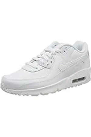 Nike Air MAX 90 LTR (GS), Zapatilla de Correr, White/White-Metallic Silver-White, 36.5 EU
