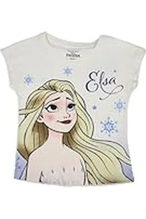 Disney Camiseta de Manga Corta niña La Reina DE Nieves T-Shirt, , 4 años Unisex Kids