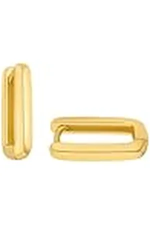 Amor Creoles Pendientes de plata de ley 925 para mujer, 1,4 cm, dorados, se entregan en caja de regalo para joyería