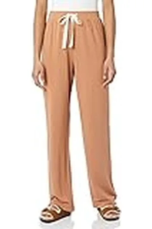 Amazon Pantalón de Pijama de Tejido de Rizo Ligero para Estar en Casa Mujer, , XS