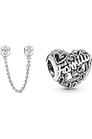 PANDORA Abalorio Cadena de seguridad 791088-05 Mujer Love connection & Charm 798571C00 Mujer Corazón Familiar