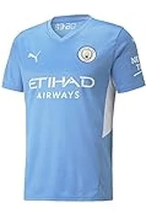 Manchester City FC Puma Manchester City Temporada 2021/22, Juego, Camiseta Primera Equipación, Hombre, Team Light Blue White, XXL