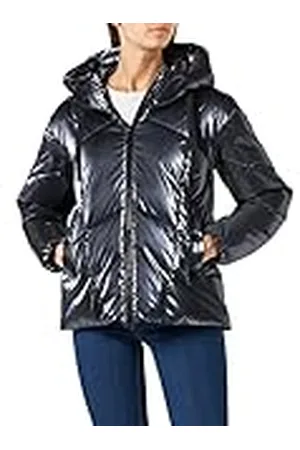Geox W Teoclea Chaqueta, Black Iris, 54 para Mujer