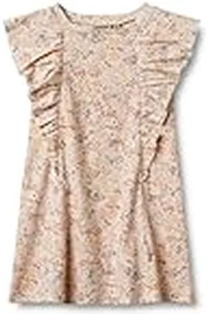 WHEAT Mädchen Jersey Kleid Sommerkleid Ruffle Shirley Gots Zertifiziert Atuendo de Jugador, , 122 para Niñas