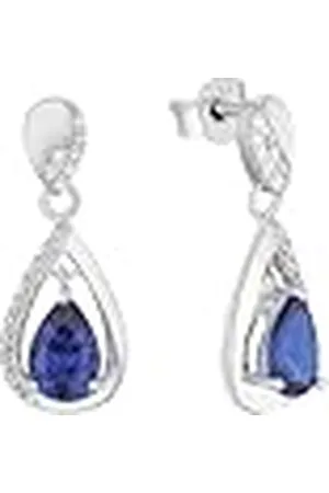 Amor Pendientes Pendientes de de ley 925 para mujer, con sintetizador de circonitas cúbicas, 1,6 cm, , Se entrega en caja de regalo de joyería