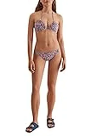 Women secret Braga Bikini Media Flores Juego, XL para Mujer