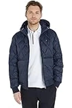 Tommy Hilfiger Hombre Cazadora con capucha Recycled Hooded Jacket Cazadora de entretiempo, , M