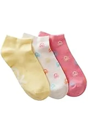 Benetton Calzini3 Paia 6ao507044 Calcetines, , 12 años para Niños