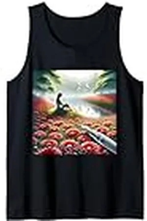 Steampunk Cool Vintage Creations Chica Fantasía Flores Rojas Camiseta sin Mangas