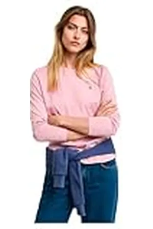 GANT Reg Shield LS Camiseta, Color Rosa, S Mujeres