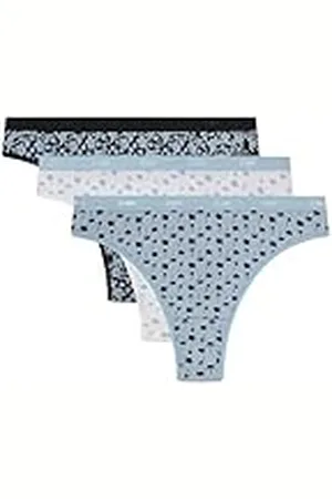 Dim Les Pockets Coloris & Motifs X3 Thong, , S (Pack de 3) para Mujer