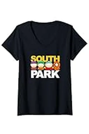 South Park Mujer Logotipo de Gang Behind Camiseta Cuello V