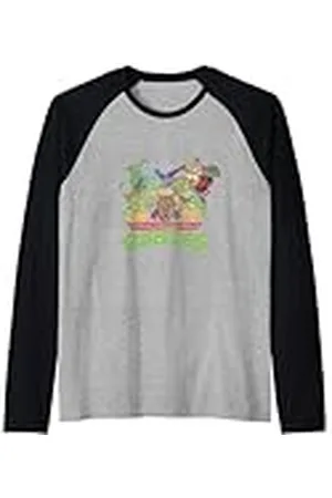 Teenage Mutant Ninja Turtles Todos los personajes con villanos de TMNT Camiseta Manga Raglan