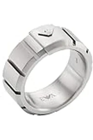 Emporio Armani Anillo tipo alianza para hombre de acero inoxidable, EGS3081040