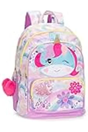 FRANCO COSIMO PANINI Mofu Mofu - Mochila escolar oficial Mofu Mofu, mochila para niña con 2 amplios espacios centrales, bolsillos frontales y laterales, correas ajustables y acolchadas, respaldo acolchado, 32 x 43 x 23