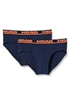 Head Brief, Azul/Naranja, XL (Pack de 2) para Hombre