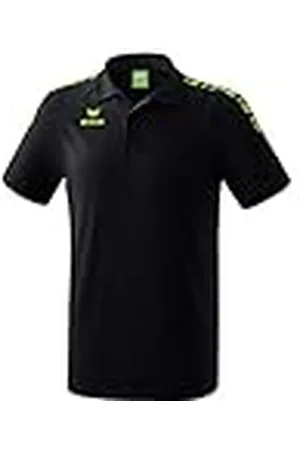 Erima 2111908 Polo, Unisex niños, Negro/Green Gecko, 140