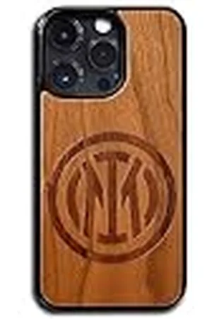 Inter Iconic Puzzles - Cover Ufficiale In legno 100% sostenibile, Custodia Compatibile con iPhone 14 PRO MAX Cover Sottile 6,1, Funda Oficial En madera 100% sostenible, Funda Compatible con iPhone 14 PRO MAX Thin Cover adulto, niño unisex, , larg