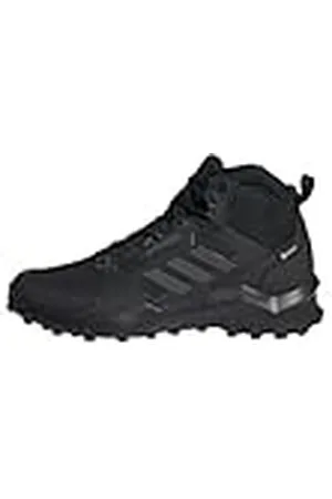 adidas Terrex AX4 Mid Gore-Tex Hiking Shoes, Zapatos de Senderismo Hombre, Core Black/Carbon/Grey Four, 42 2/3 EU