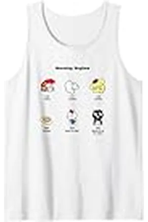 Sanrio Hola gatito mañana rutina dulce Japón Camiseta sin Mangas