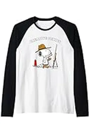 Peanuts Snoopy Gifts, genio creativo, artista, divertido, clásico, retro, años 90 Camiseta Manga Raglan