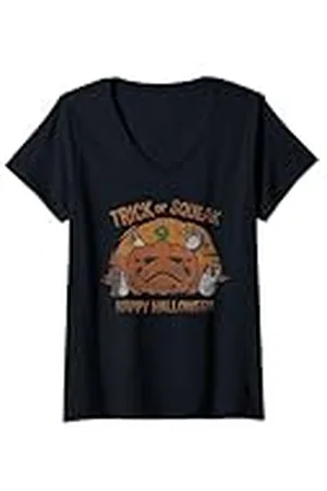 STAR WARS Mujer Los pórticos de hacen truco o chirrido para Halloween Camiseta Cuello V