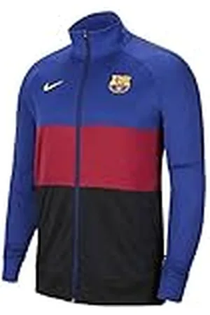 Nike FC Barcelona Temporada 2020/21-FCB Y NK I96 Anthem TRK JKTCI9259-455 Chaqueta, Niño, Deep Royal Blue/Noble Red/Amarillo no spon-Home, L