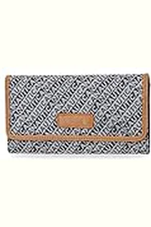 Nautica The Carry-All Money Manager Oraganizer con Cartera de Bloqueo RFID, Jacquard índigo
