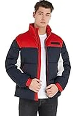 Tommy Hilfiger Hombre Cazadora Puffer Jacket Cazadora de invierno, Multicolor (Rwb Colourblock), XXL