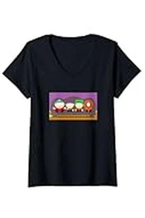 South Park Mujer Logotipo de Gang Behind Camiseta Cuello V