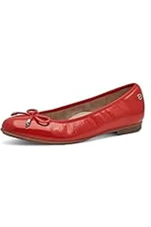 Tamaris Comfort Damen Ballerinas Aus Leder Mit Schleife, Zapatos Tipo Ballet Mujer, , 42 EU