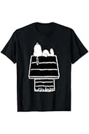 Peanuts Snoopy - Perrera en blanco y negro Camiseta