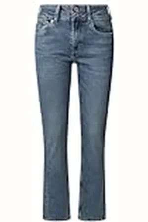 Pepe Jeans Slim Jeans MW, Azul (Denim-Ia3), 32W / 30L para Mujer
