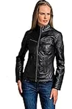 Urban Leather Corto Biker - Chaqueta de piel, Mujer, , xl