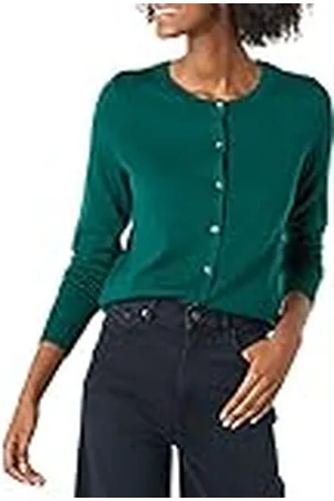 Amazon Jersey Cárdigan de Cuello a La Caja Ligero (Disponible en Tallas Grandes) Mujer, , XL