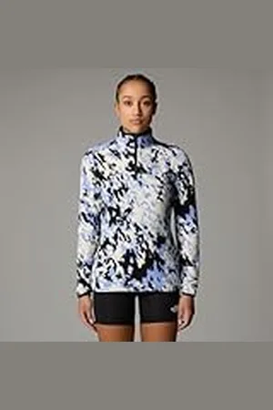 The North Face NF0A859165U W 100 Glacier Printed 1/4 Zip - EU Sweatshirt Mujer Tamaño L