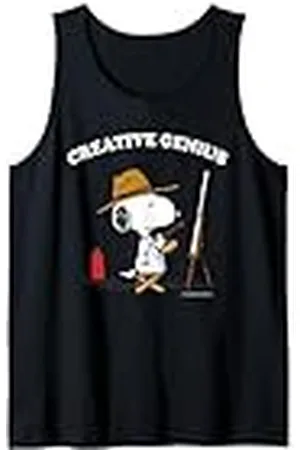 Peanuts Snoopy Gifts, genio creativo, artista, divertido, clásico, retro, años 90 Camiseta sin Mangas