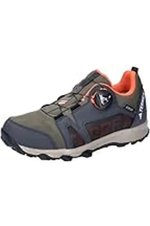 adidas Terrex Agravic Boa Rain.RDY Trail Running Shoes, Zapatillas, Olive strata/Orange/Wonder Beige, 31 EU