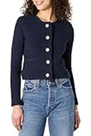 Amazon Jersey Tipo Cárdigan de Corte Regular de Peso Medio Mujer, , XL