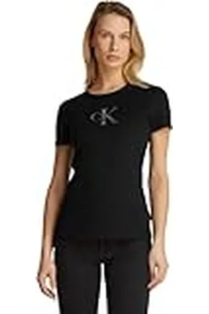 Calvin Klein Gradient Slim tee Camiseta S/S, , XS para Mujer