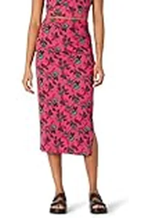 Amazon Falda Entallada de Tela Jersey Mate Fruncida (el Top se Vende por Separado) Mujer, , L