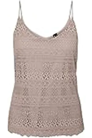 VERO MODA Vmhoney Lace Singlet Wvn Top de Tirantes, , XS para Mujer