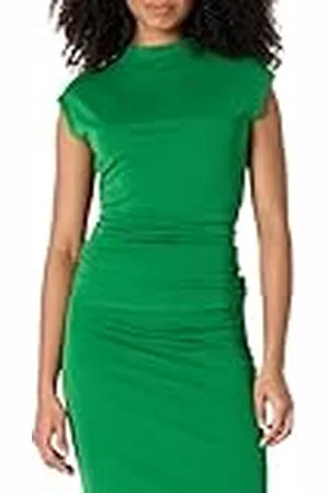 Amazon Top Ajustado de Tela Jersey Mate Fruncida de Manga Larga (la Falda se Vende por Separado) Mujer, , S