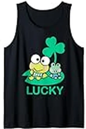 Sanrio Trébol de la suerte irlandés del Día de San Patricio de Keroppi Camiseta sin Mangas