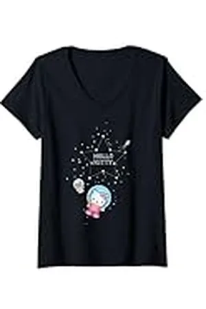 Hello Kitty Mujer Espacio Camiseta Cuello V