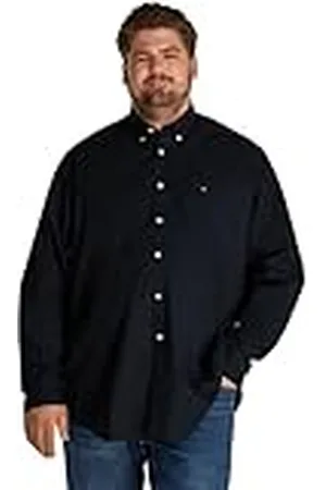 Tommy Hilfiger Camisa Hombre Flex Poplin Solid Regular Fit, Azul (Desert Sky), 3XL